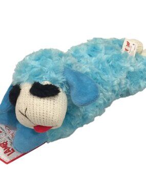 Lamb Chop Blue 11" Plush Dog Toy Squeaks